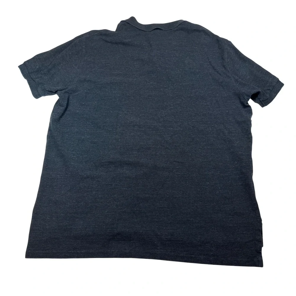 Polo Ralph Lauren Mens XXL Charcoal Heather Grey Red Pony Cotton Polo Shirt